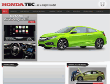 Tablet Screenshot of hondatec.com.mx